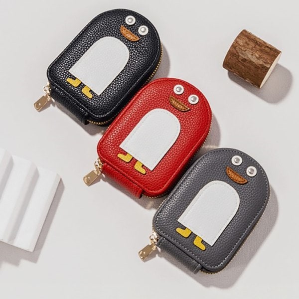 Kvinnor Tecknad Penguin Kreditkortshållare e Organ Style Multi-ca A4