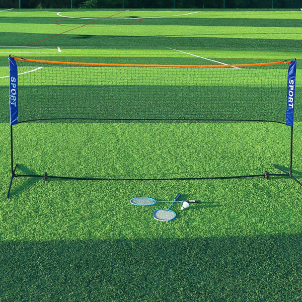 Bärbar hopfällbar standard professionell badmintonnät inomhus ut White 6.1m White 6.1m