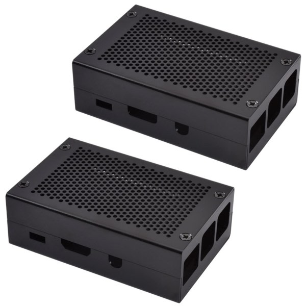 Alumiiniseos kotelo Metalli kotelo Raspberry Pi 3 Model B Kotelo 2 B Musta
