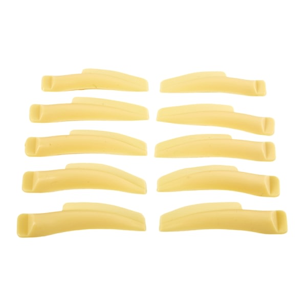 5 par/ set Lash Lifting Curlers Curl Silicone Shields Pads Gul onesize