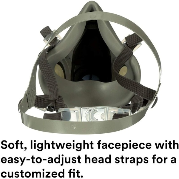 3M 6200 Klassisk Återanvändbar Halvmask, EN Säkerhetscertifierad