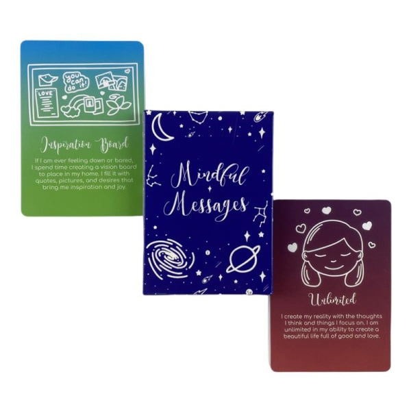 Mindful Messages Oracle Tarot -kort profetia ödes spådom Dec En storlek A One size