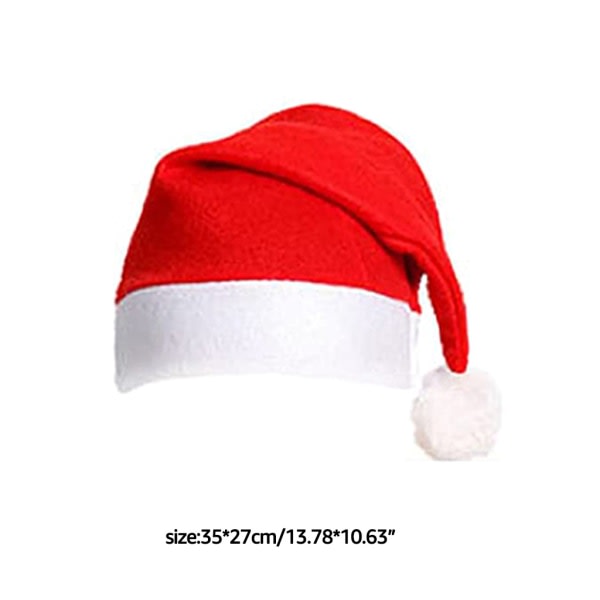 Julehat 12 Pack Plys nissehuer til julekostume julefestartikler