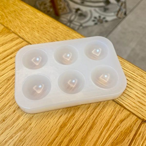 Färgpalett Form Konstnär Färgpalett Form 6-Gird Rund Form DIY-färgbricka Mould för barn