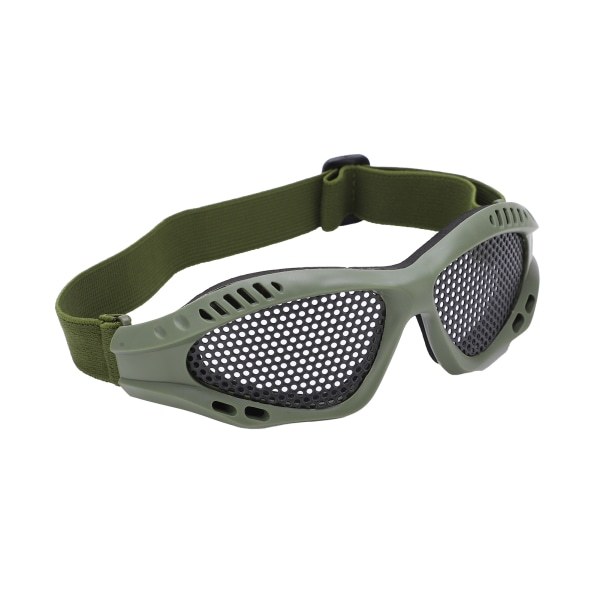 Mesh Slagtålig Hög seghet Andningsbara skyddsglasögon för skjutspel Utomhusridning Military Green