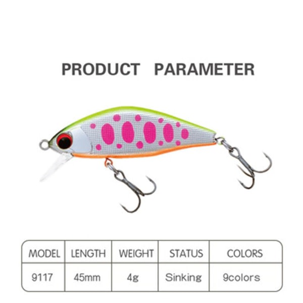 Minnow Baits Fiskkrokar VÄRI VÄRI