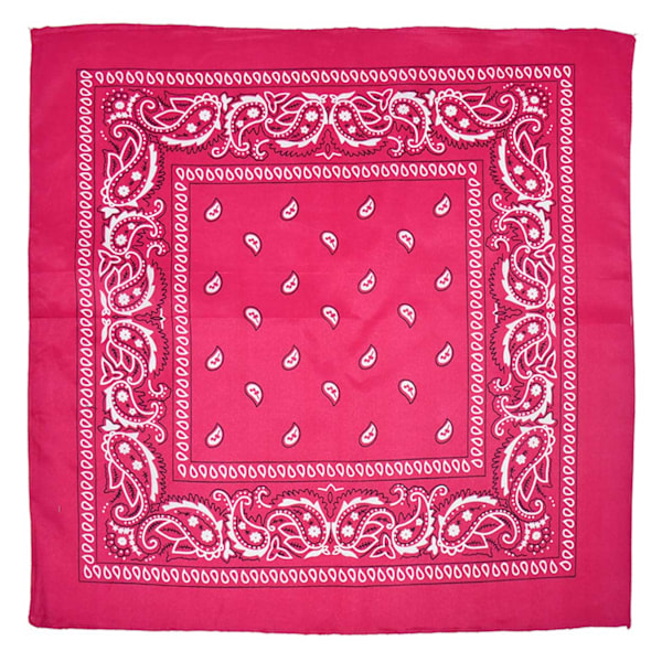 Bandana Tørklæde Sjal Lommetørklæde Paisley Mønster Pink Pink pink