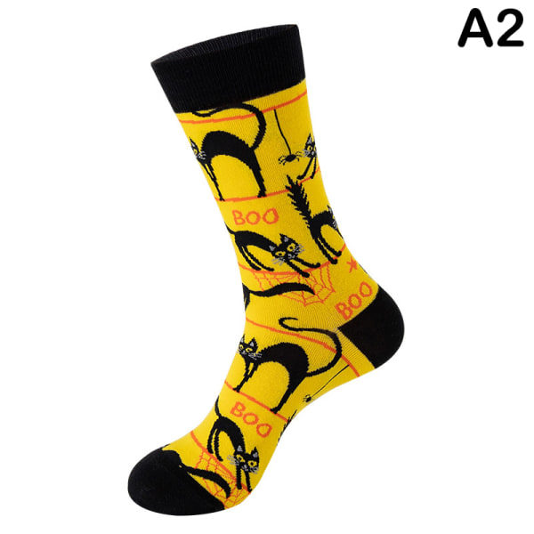 Kreativa roliga bomullsstrumpor för kvinnor Strumpor Mid Tube Socks Hall A2 ONESIZE A2 ONESIZE