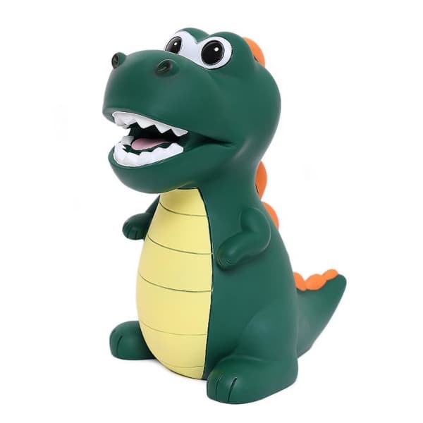 Säker T-Rex Dinosaurie Spargris för Barn, Pojkar, Flickor, Grön Heminredningspresent