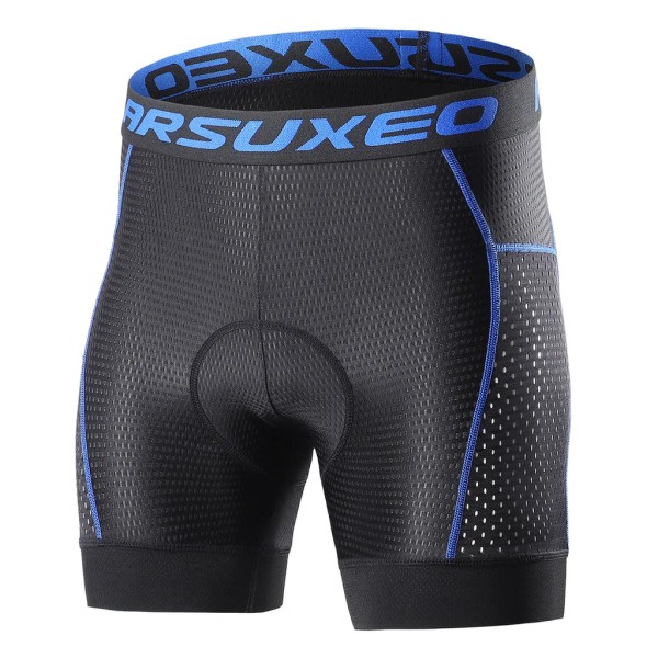 Arsuxeo cykelshorts til mænd med 5D gelindlæg, hurtigtørrende mountainbike-cykelshorts