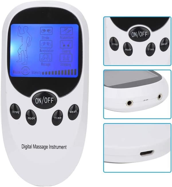 Dual Channel TENS Enhet Muskelstimulator Maskin for Smertelindring