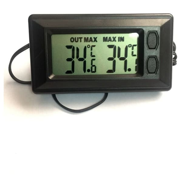 SHINING HOUSE Biltermometer Innendørs og Utendørs Termometer LCD Digitalt Display Termometer med Termometer