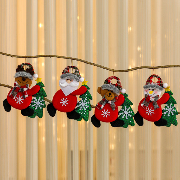 Uudet joulukoristeet Joulukuusen riipus DIY Xmas Tree Pe A23 onesize A23 onesize