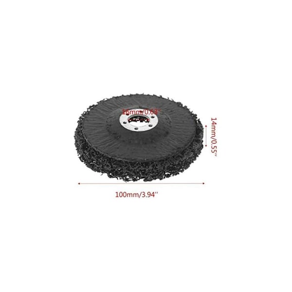 Slibeskive - 10 cm - Poleringsskiver til vinkelsliber
