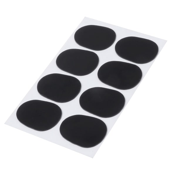 8 stk/sæt Diskant/Alt/Tenorsaxofon Klarinet Mundstykke Patches Puder Puder 0,3 mm Sort 0.3mm