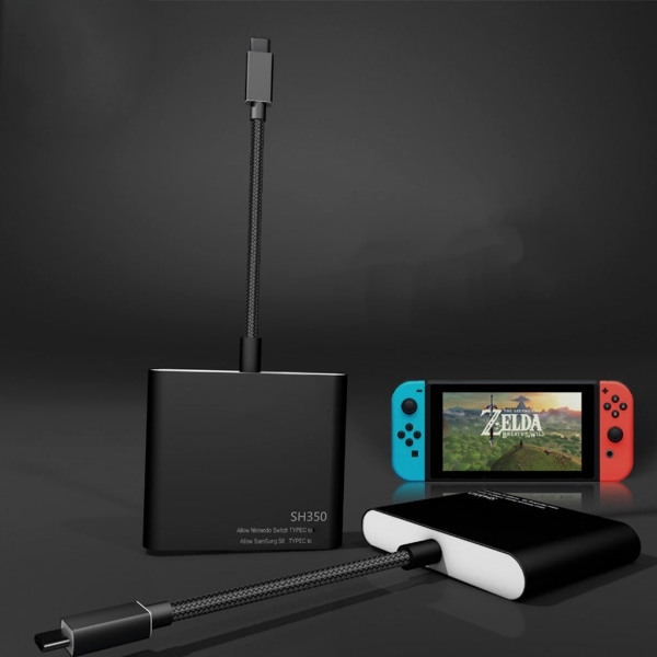 USB C till HDMI-kompatibel konverteradapterkabelhubb 4K hållbar kabelkonverter Android-skärmprojektion