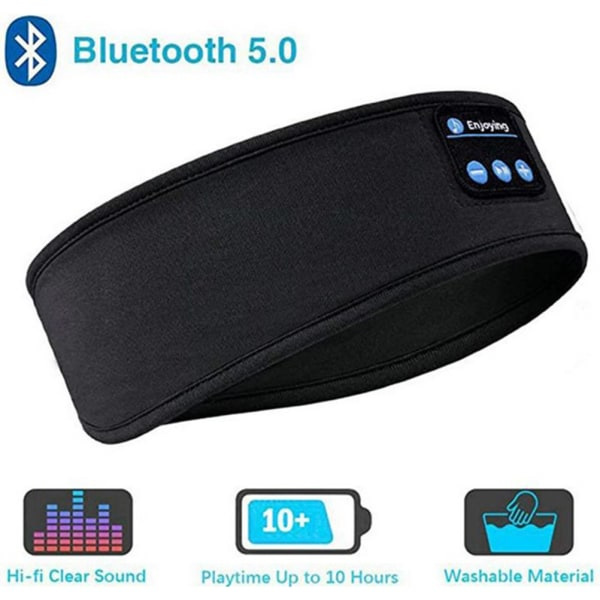 Trådløst headset Stereo Hovedbånd Run Sleep Music Høretelefoner/Sort