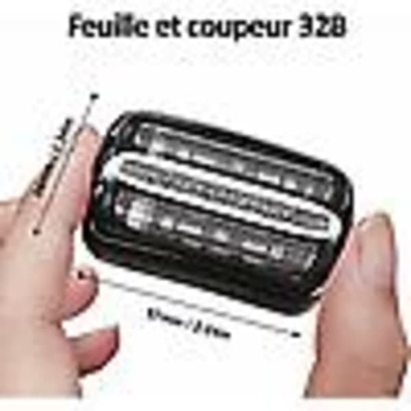 Sort 32b Folie & Cutter Rakhoved Erstatning til Braun 3-serie