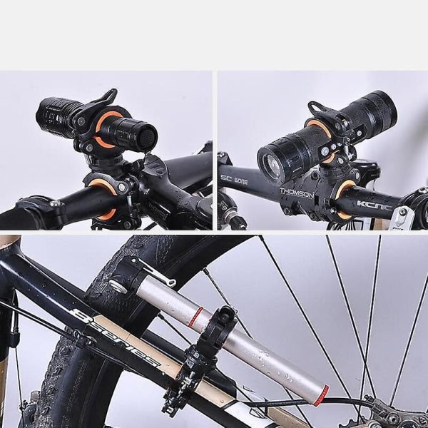 Ny Cykellamphållare Ficklampa Fäste Tillbehör Mountainbike Quick Release Lamphållarered
