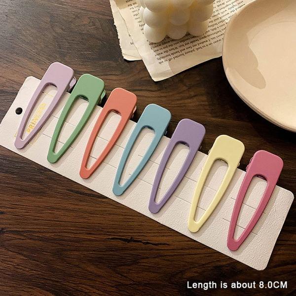 1Set Söpö e Barrettes Tyttö n Style Hiusneulat Candy Color Bangs A4