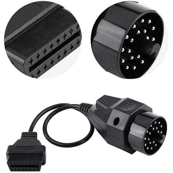 20-pinners til 16-pinners OBD2-kontakt skannerkabeladapter for E36 E38 E39 E46 E53 X5 Z3