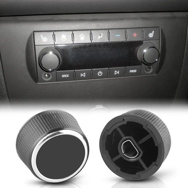 2 stk bakre radiolydkontrollratt Dial Tuner for 07-13 Chevy Tahoe Silverado Acadia 2291254