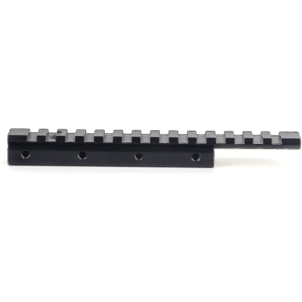 Taktisk 14-Slots Picatinny Weaver Rail 11mm til 20mm Skinnemontering Letvægts Skinneadapter