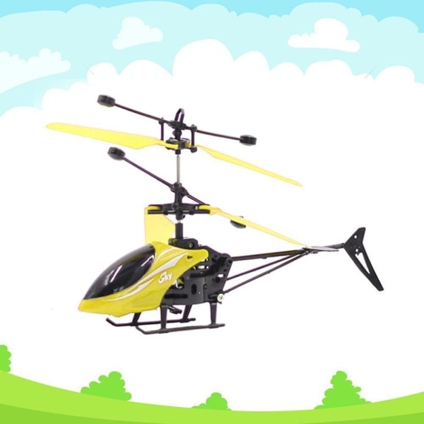 Liten fjärrstyrd Helikopter Utomhusleksak Plan Induktionsleksak Röd A