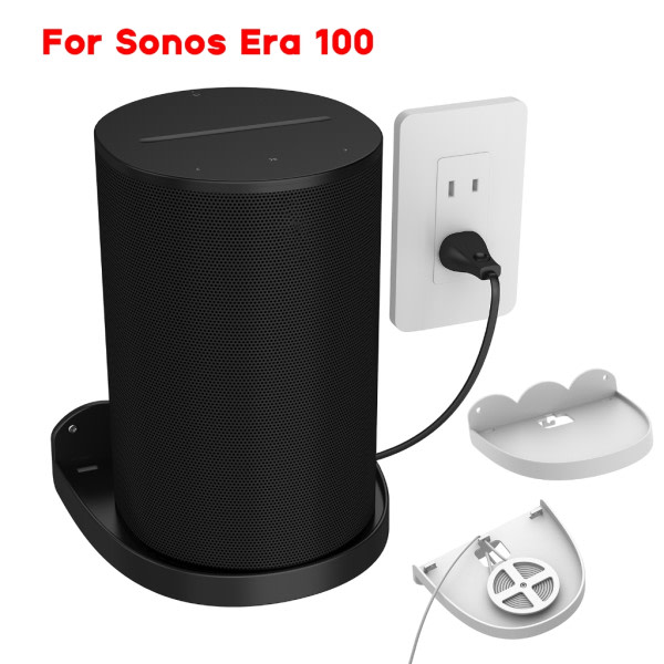 Slitesterk veggbrakett for høyttalere for Sonos Era 100 høyttalere med fast brakett Sort