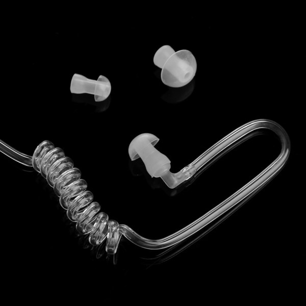 Ny 3,5 mm luftrør anti-stråling stereo in-ear hodetelefoner med en enkelt hodetelefon med mikrofon