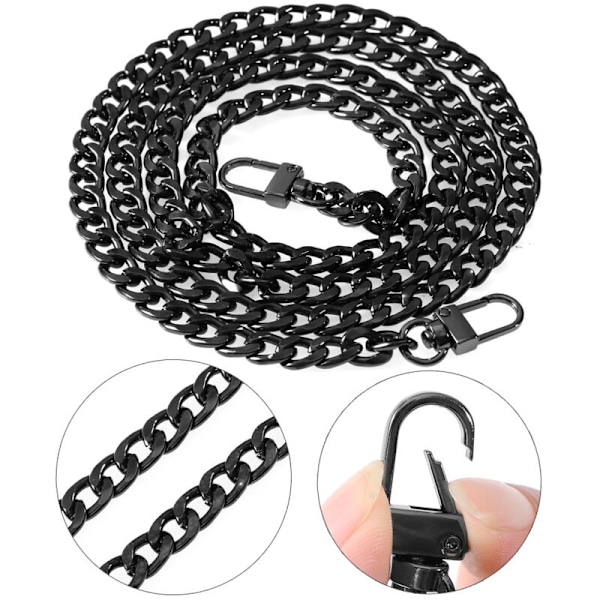 120 cm Metalliketjulaukun hihnat käsilaukuille, DIY-askartelutarvikkeet
