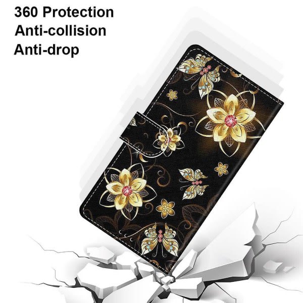 Etui for iPhone 13 Blomst Sommerfugl Case