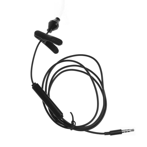 Ny 3,5 mm luftrør anti-stråling stereo in-ear hodetelefoner med en enkelt hodetelefon med mikrofon