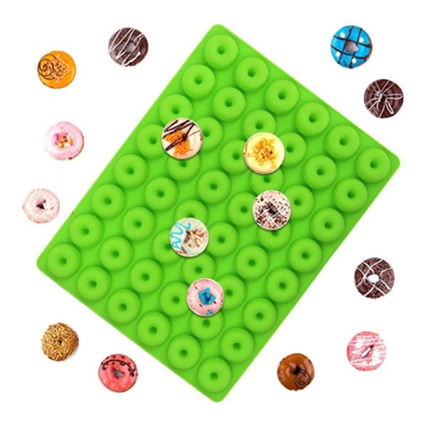 Mini Non-Stick Donutform Matkvalitet Silikon Godteri Sjokolade