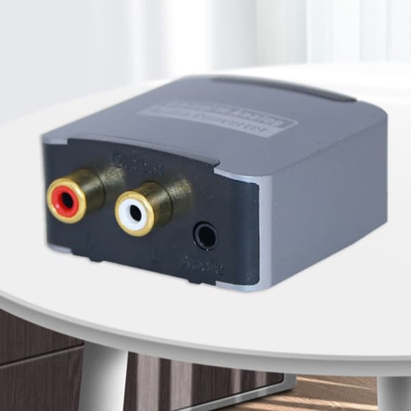 Analog til Digital Lydkonverter Sett USB Lading SPDIF Koaksial Konverter Adapter Vertsett