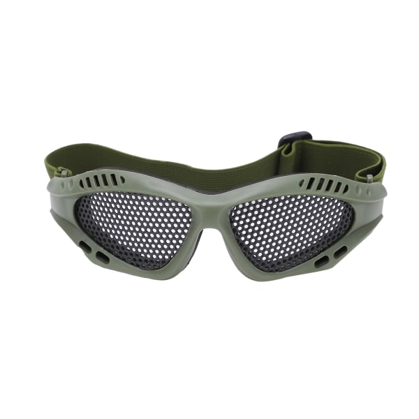 Mesh Slagtålig Hög seghet Andningsbara skyddsglasögon för skjutspel Utomhusridning Military Green