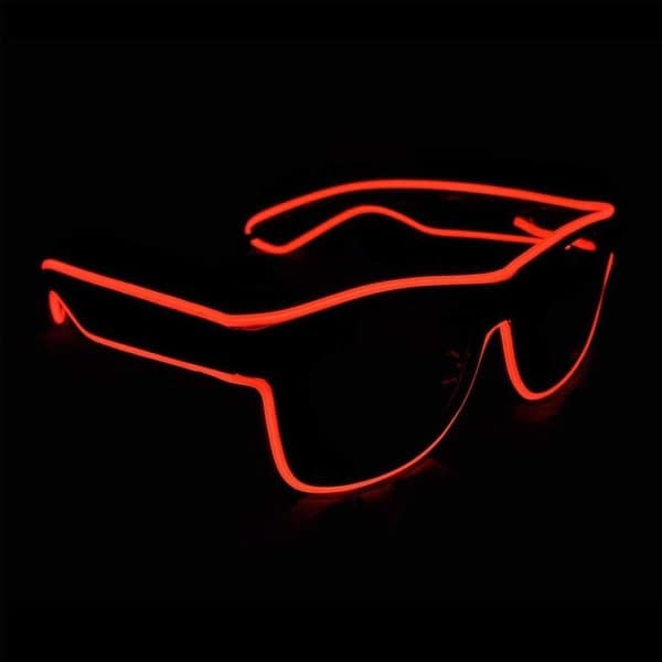 EL-tråd Neon Rave-briller Lysende Blinkende Led-solbriller