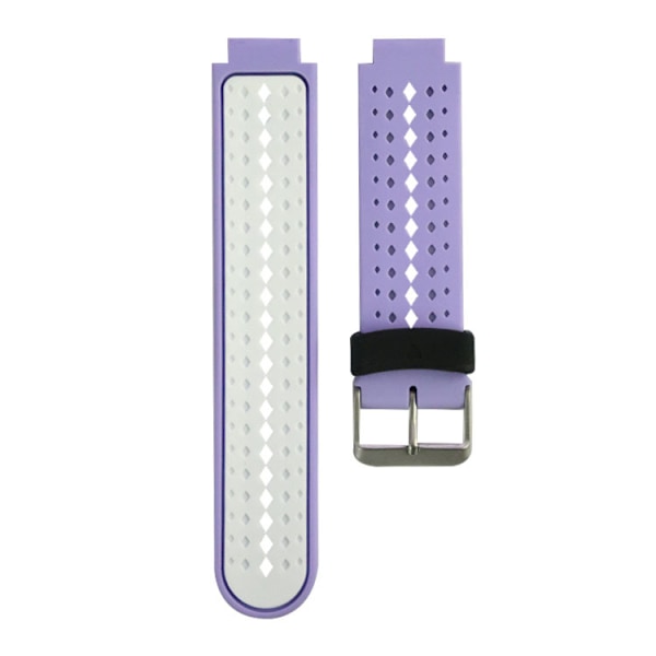 To-farvet silikonearmbånd til Garmin Forerunner 220 230 235 630 620 735 Pink & Black