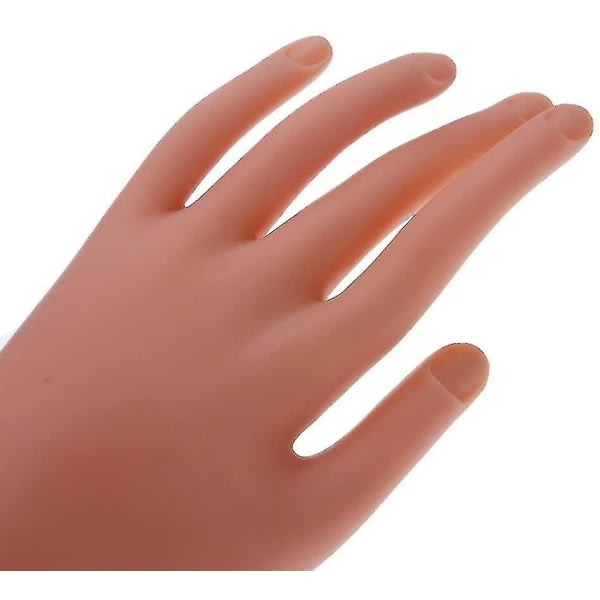 Silikon träningshand, nagelövningsmodell för nail art falska naglar och