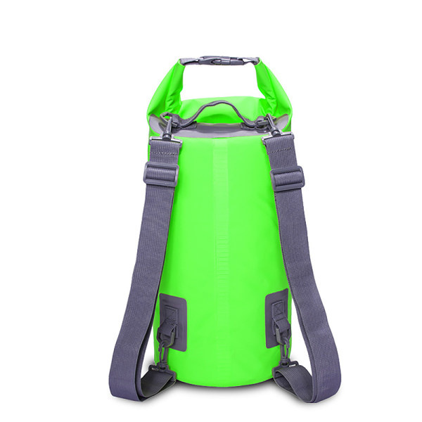 Vedenpitävä laukku, kuivapussi, reppu koskenlaskuun, kalastukseen, vihreä, 30L