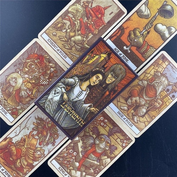 Labyrint tarot däck nya högkvalitativa brädspel för ödesspådom fest kortspel tarot för nybörjare tarot present Ts183