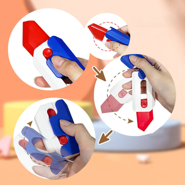3D Print Gravity Cub Jump Liten Rädisa Morot Mini Modell Decom Blå one size Blue one size