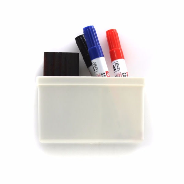 Magnetisk Hvidtavlemarkør Pen Penholder Organizer Opbevaringsboks Container Spar Plads