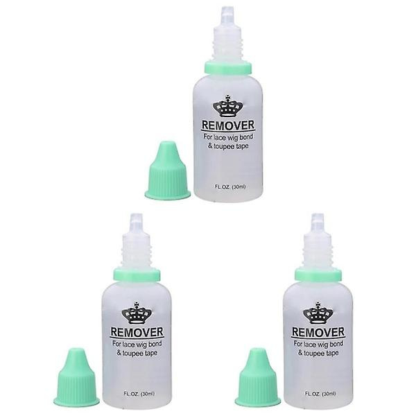 3 kpl 30 ml Liuos Spray Peruukki Liimapoistaja Hiustenpidennystyökalu Pitsiperuukkeille Toupéille Teipille