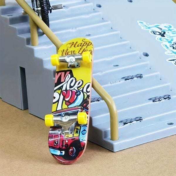 9-delt Skate Park Kit Fingerboard, Mini Fingerboard og ramper