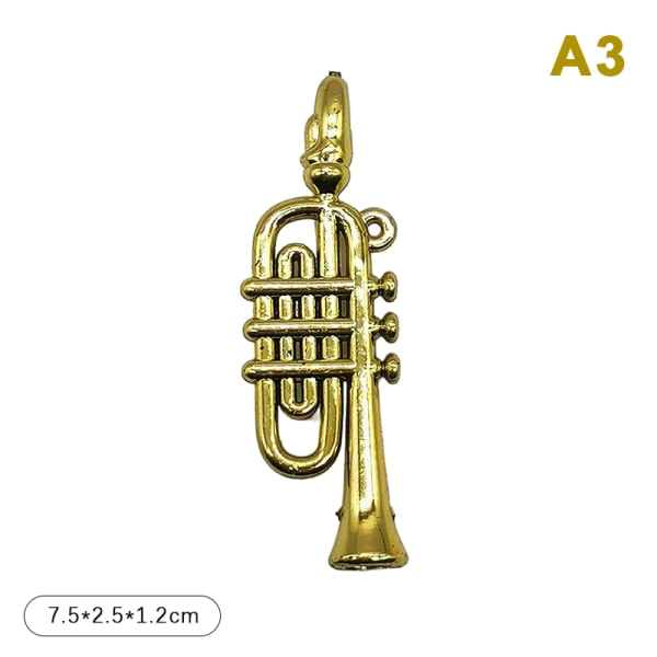 Dockhus Miniatyr galvaniserat guld Musikinstrument DIY S A3 onesize A3 onesize