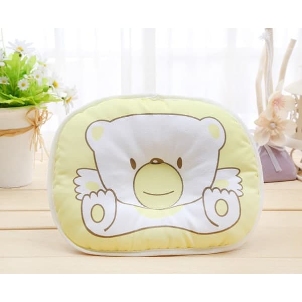 2 stk Anti-flat hodebeskyttelse for baby sovepute gul