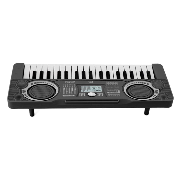 Barn Keyboard Piano Leksak 37 Tangenter Förbättra Hand-Öga-Koordination Musikinstrument Svart