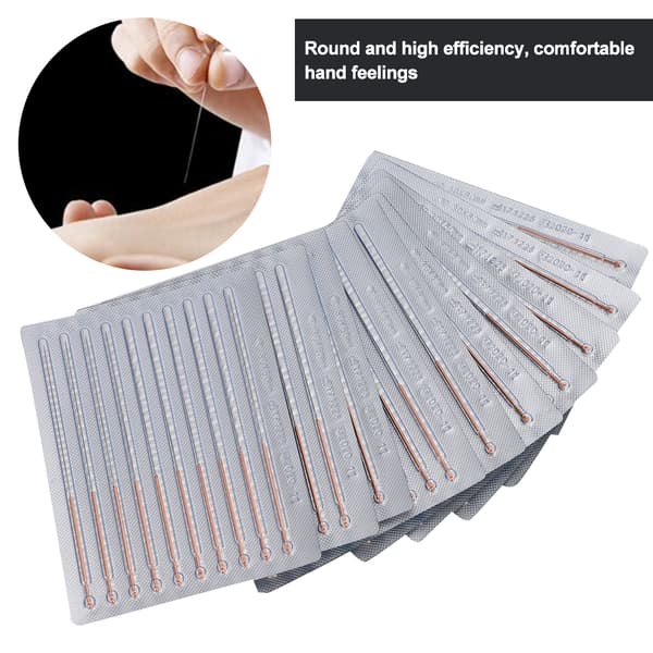 100 stk. sterile akupunkturnåle 0,30x40mm til massageterapi 0.1