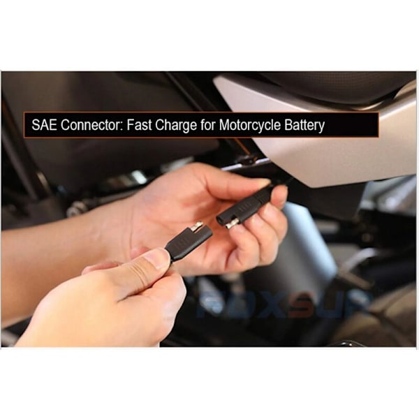 SAE Batterioplader Stik Kabel - Hurtig Afbryder til Motorcykler, Traktorer, Biler - 12V Terminal